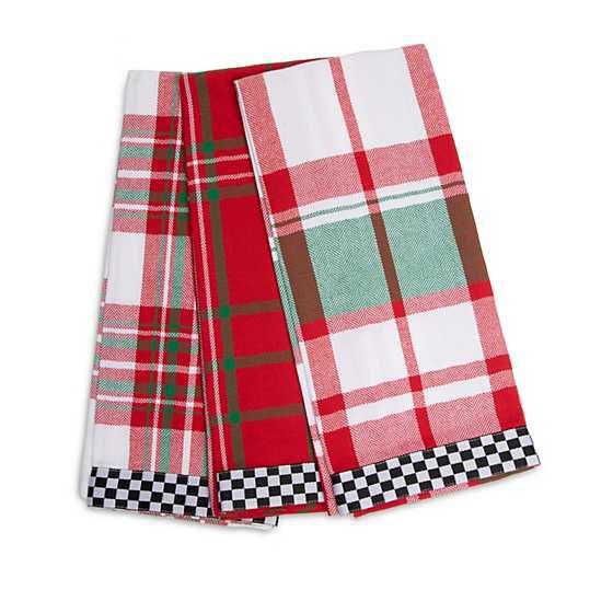 Holiday Spruce Dish Towels - Set of 3 | MacKenzie-Childs
