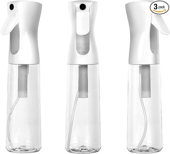 Houseables Continuous Spray Water Bottle, Hair Mist Sprayer, White, 12 Oz, 3 Pack, 355 mL, Ultra ... | Amazon (US)