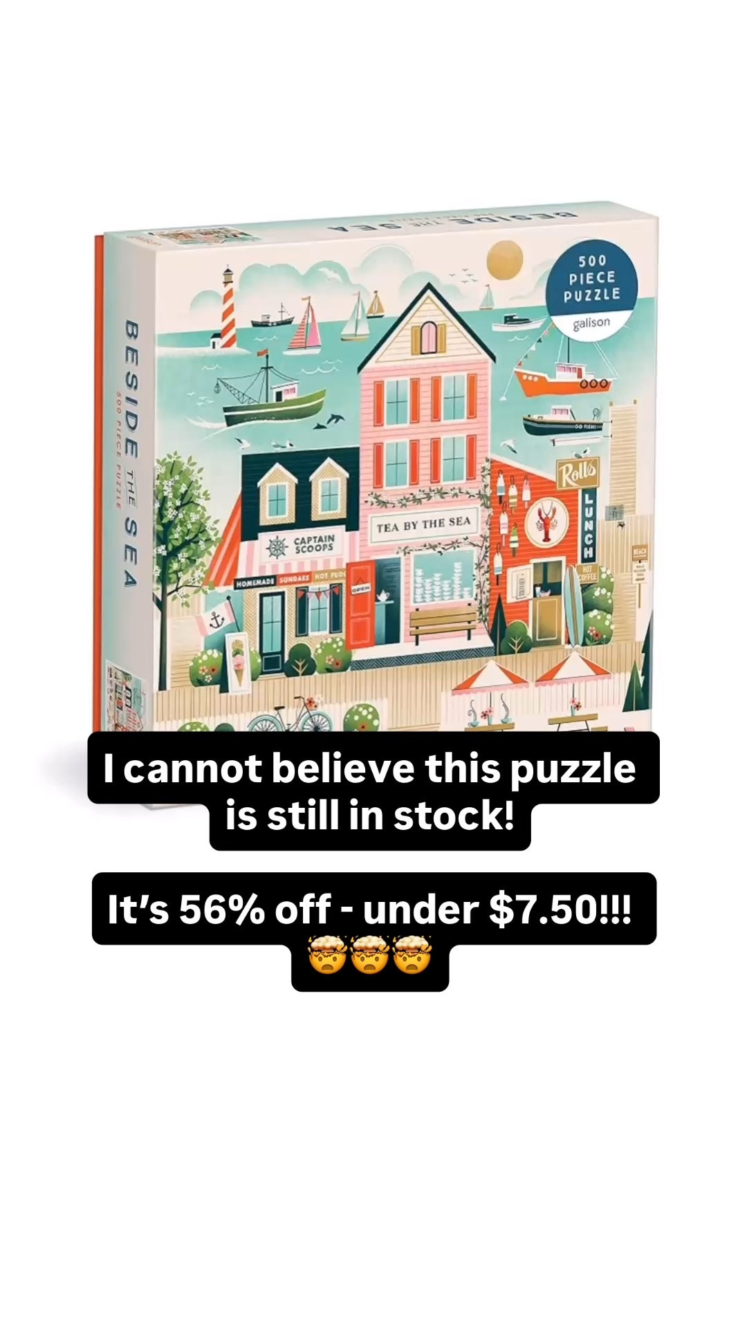 I literally cannot believe this puzzle is still in stock! It is 56% off and under $7.50!
Hundreds of you already grabbed it this weekend! (Galison is one of my favorite puzzle brands)

#LTKSaleAlert