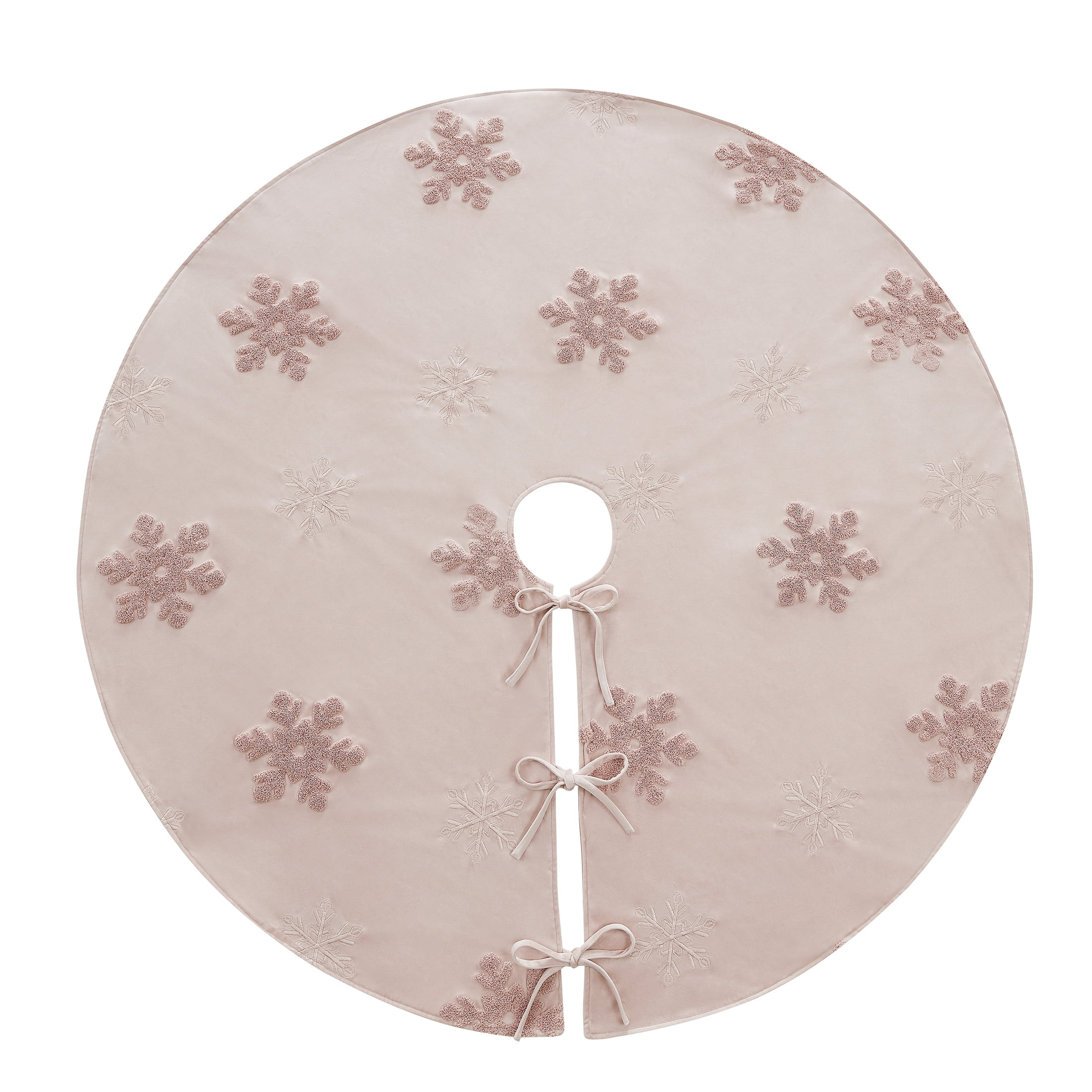 My Texas House Savannah Rose Embroidered Velvet Christmas Tree Skirt, 52" | Walmart (US)