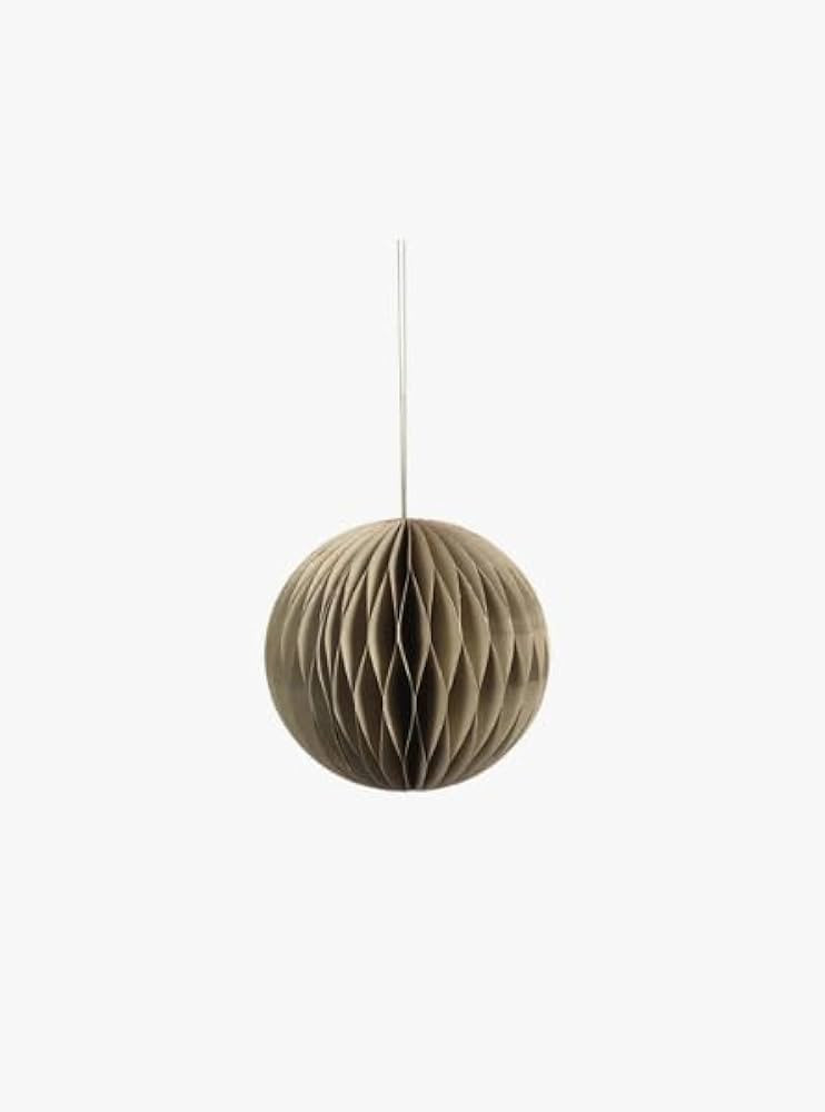 Taupe Paper Decorative Ball Ornament (5") | Amazon (US)