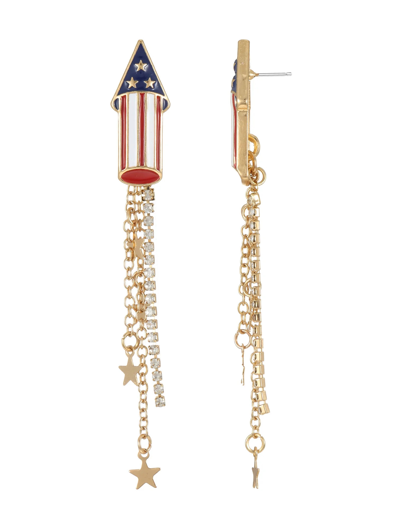 Way to Celebrate Americana Firecracker Earrings - Walmart.com | Walmart (US)