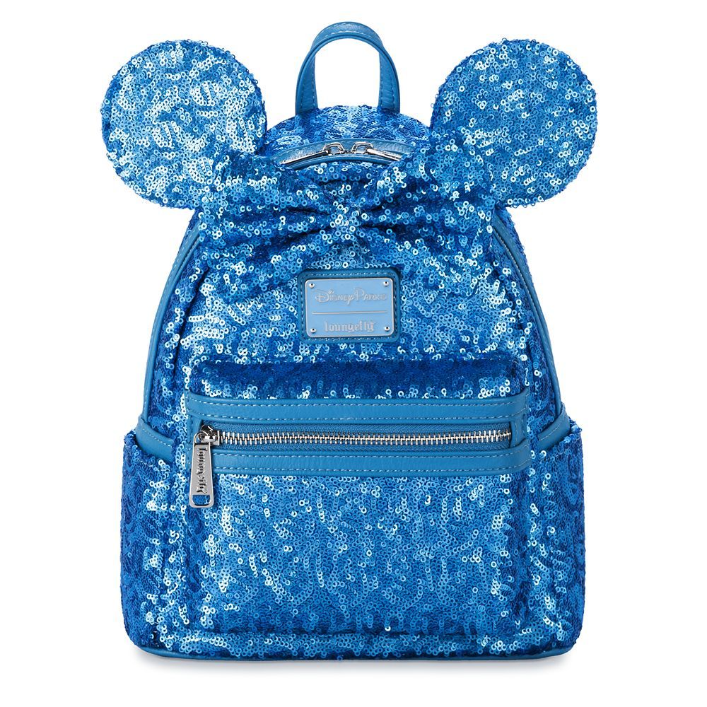 Minnie Mouse Sequined Loungefly Mini Backpack – Hydrangea | Disney Store