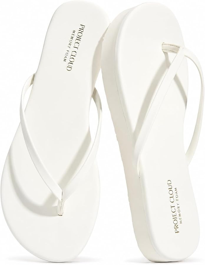 Project Cloud Platform Sandals Women Memory Foam Flip Flops (ELEVATION) | Amazon (US)