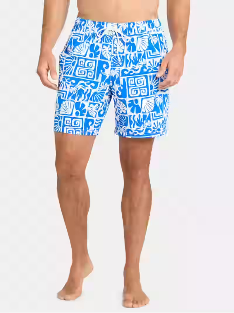 George Men's Elastic Waist Swim Trunks, 7" Inseam, Sizes S-3XL | Walmart (US)