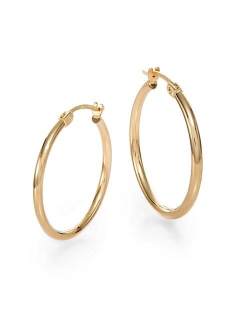 14K Yellow Gold Hoop Earrings/0.75 Inches | Saks Fifth Avenue OFF 5TH