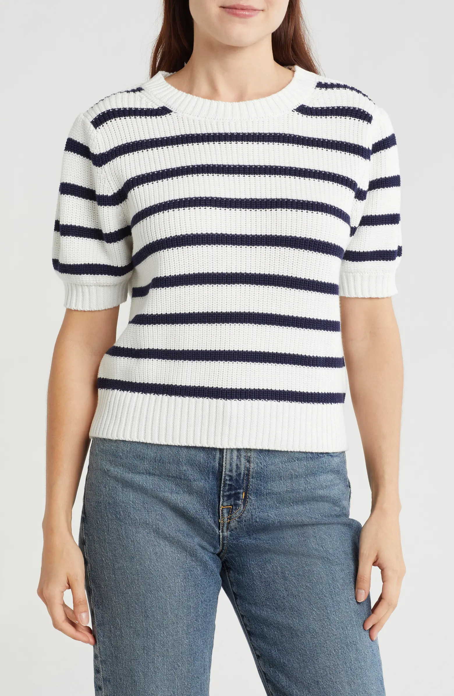 Puff Sleeve Stripe Sweater | Nordstrom Rack