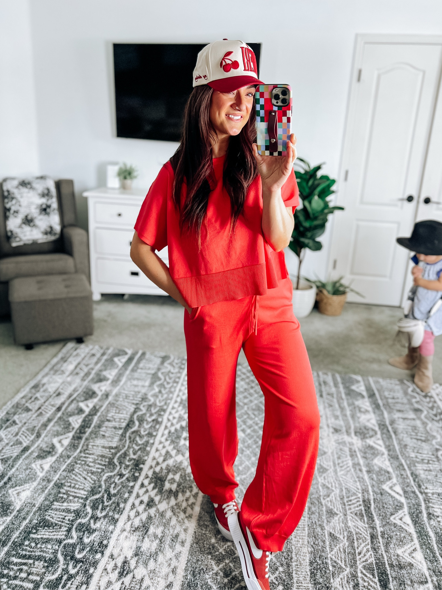 Love this knit set! TTS with a boxy crop fit. Elastic drawstring waist and super comfy! Other colors available and it’s currently on sale! My Nikes are also on sale with limited colors left

#LTKFindsUnder50 #LTKStyleTip #LTKSeasonal