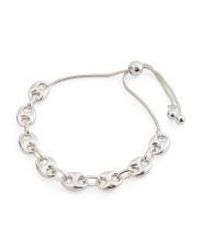 Made In Italy Sterling Silver Marina Chain Bolo Bracelet | TJ Maxx
