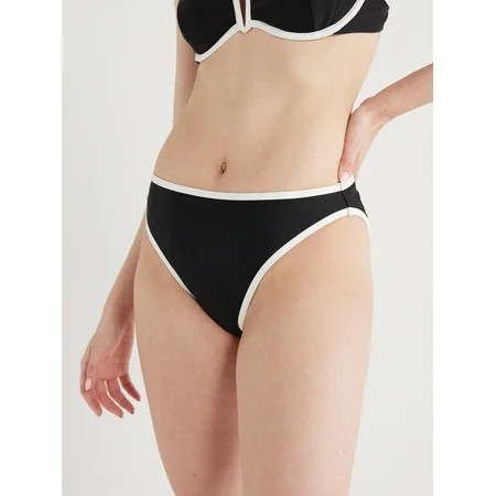 No Boundaries Juniors’ Contrast Trim Bikini Bottoms Sizes XS-XL | Walmart (US)