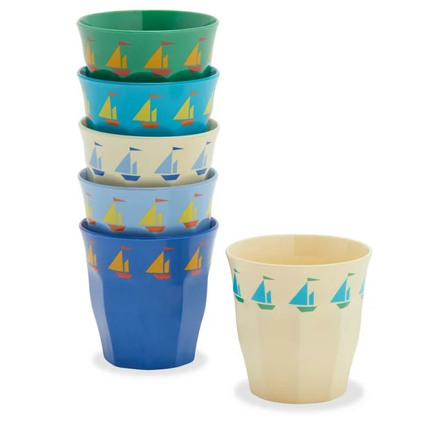 Sailboats Cup, 6 Pack by Drew Barrymore Flower Kids | Walmart (US)