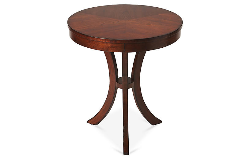 Lilly Curved Side Table, Cherry | One Kings Lane