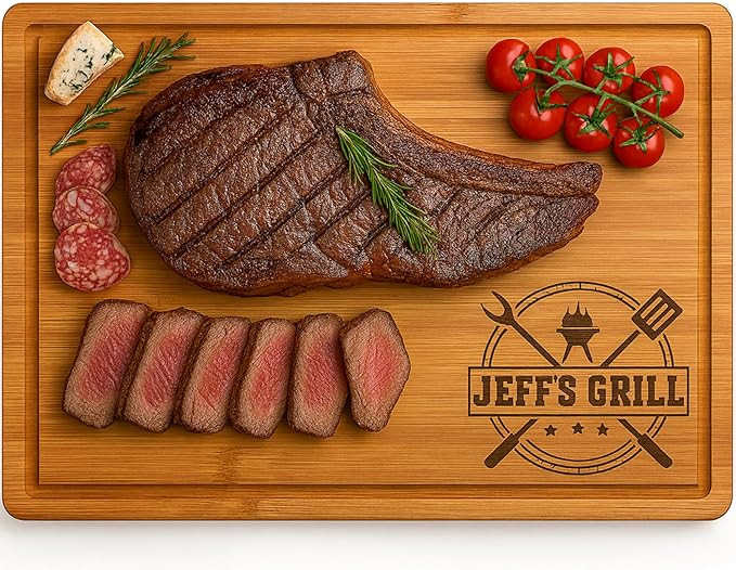 Personalized Grill Cutting Board,Him, Husband, Brother, Boyfriend, Papa, Customized Cutting Board... | Amazon (US)