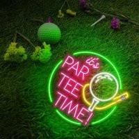 Golf Neon Sign It's Par-Tee Time Party Par Tee Club Led Gift For Men Decoration Sport | Etsy (US)