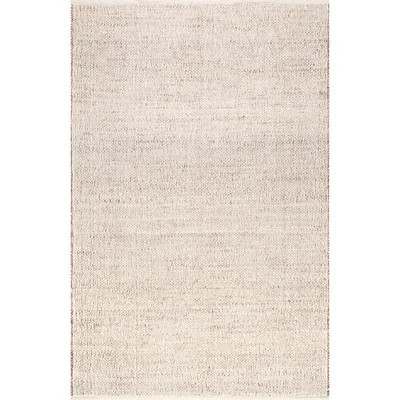 Helton Farmhouse Jute and Cotton Area Rug | Wayfair North America