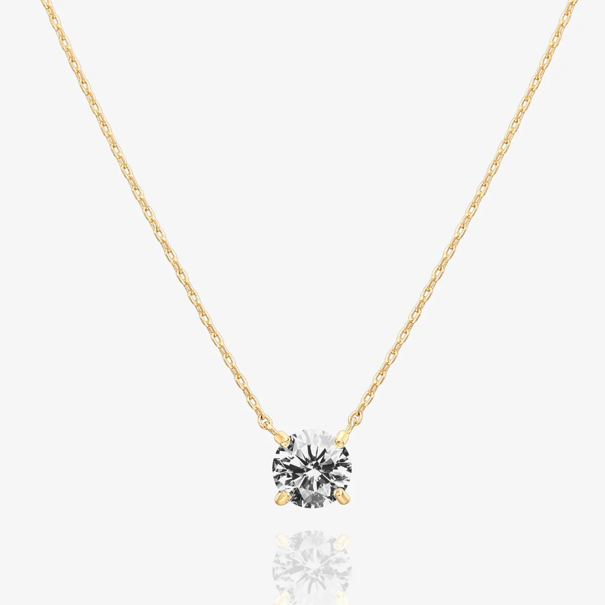 Shop 14K Gold Plated Solitaire Necklaces at PAVOI | Affordable Everyday Jewelry | PAVOI