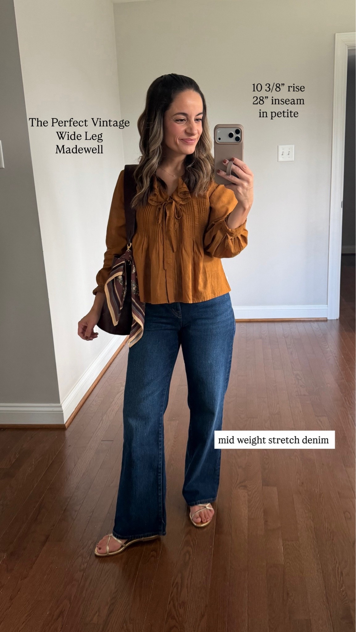 I share a lot of petite jeans but these are my personal top five for fall and winter. 

Madewell Perfect Vintage: petite 24 / 10 3/8” rise / 28” inseam 
Orange top: xxs 

My perfect jeans are slim wide or relaxed straight. A high rise 10-10.5” and a full length 27.5-28” inseam. I know there are lots of different preferences and needs so send them my way and I will round up some top picks for the requests I receive as well.

#LTKPetite