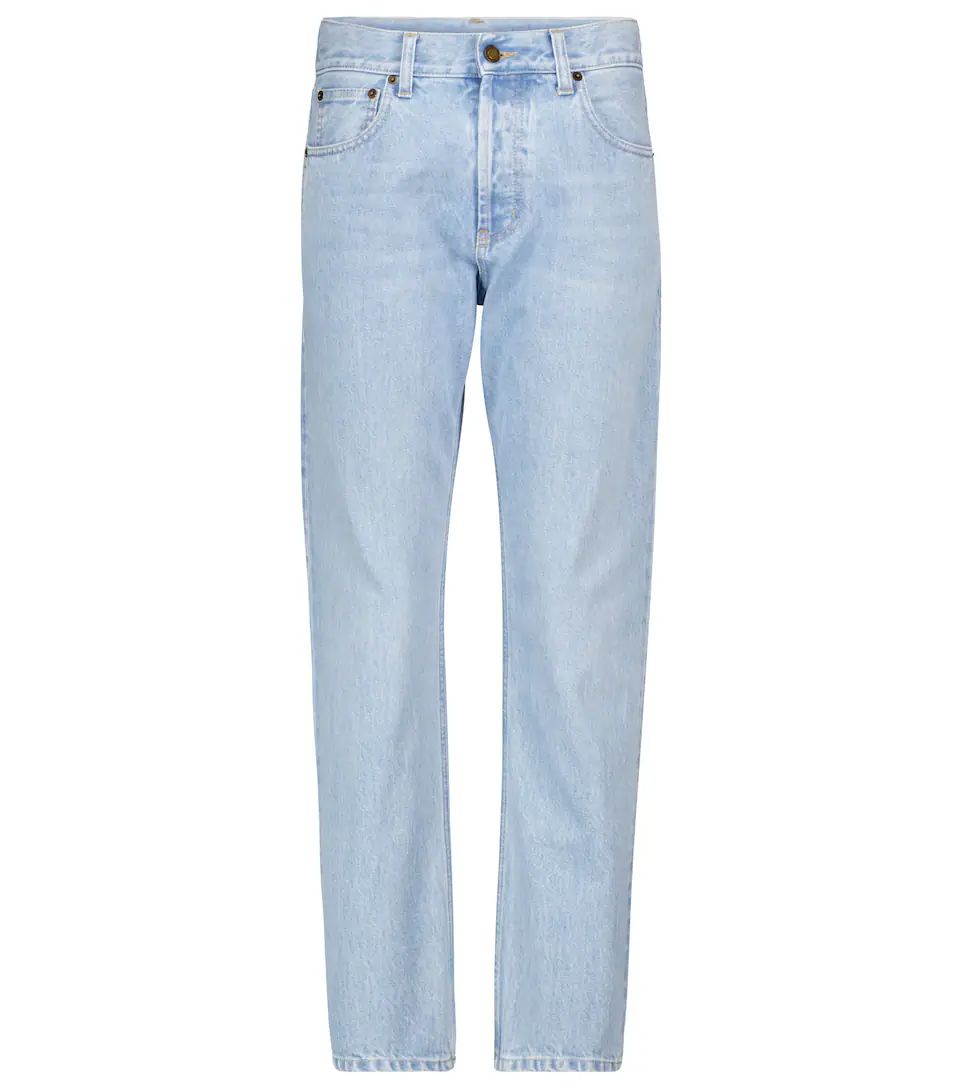 Jeans ajustados de tiro alto cropped | Mytheresa (INTL)