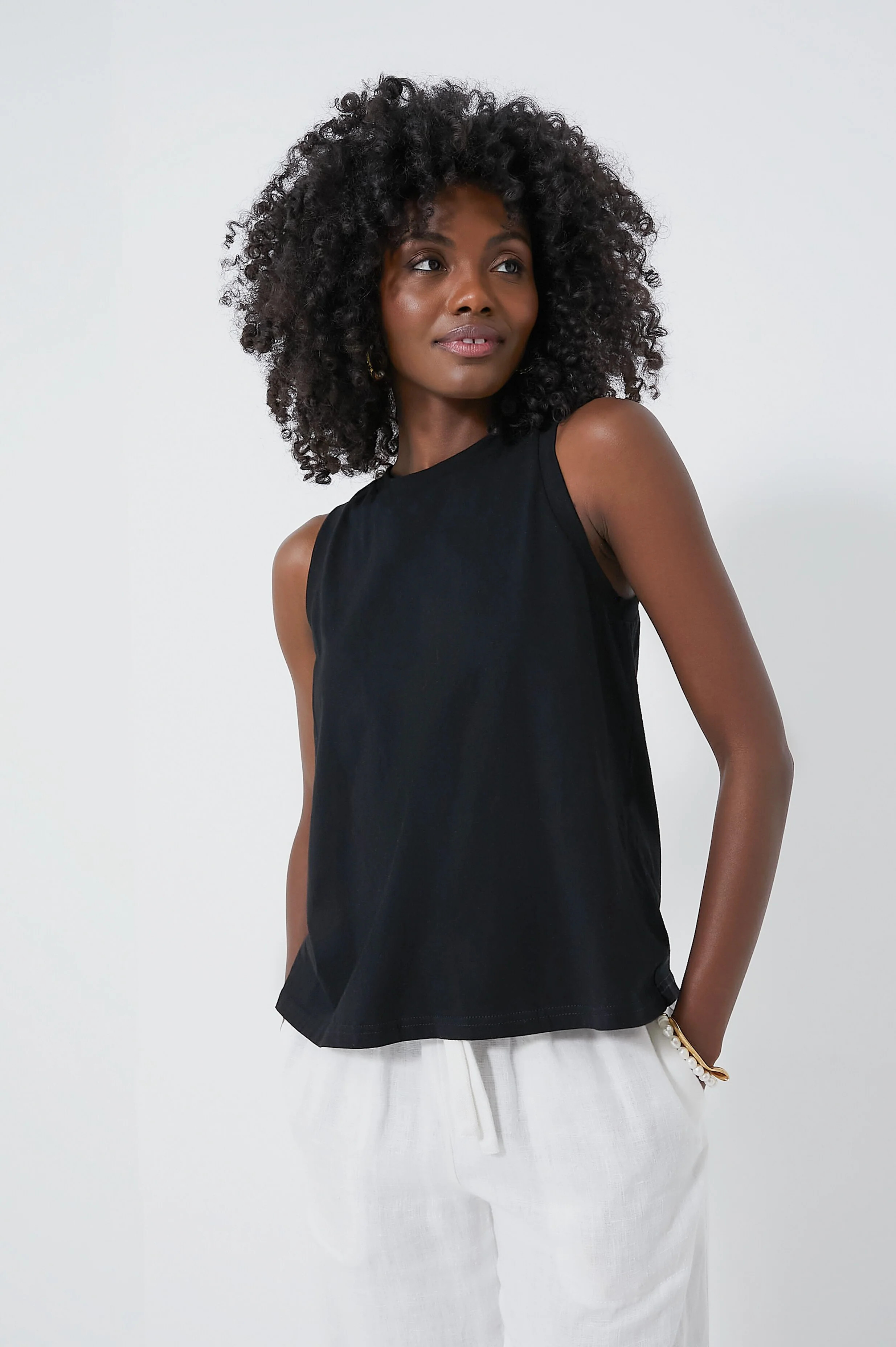 Black Anthos Cotton Tank | Tuckernuck (US)