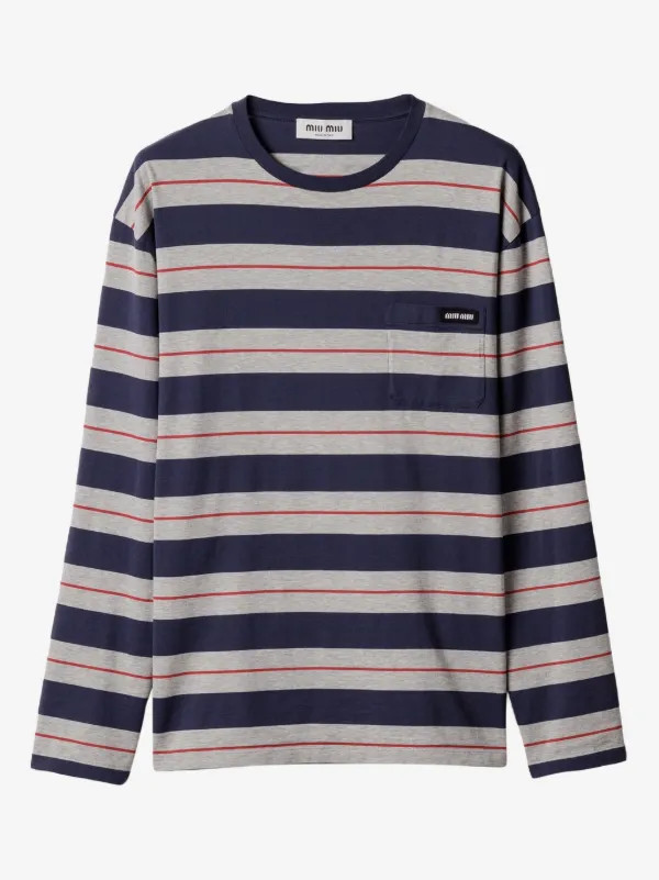 long-sleeves cotton T-shirt | Farfetch Global