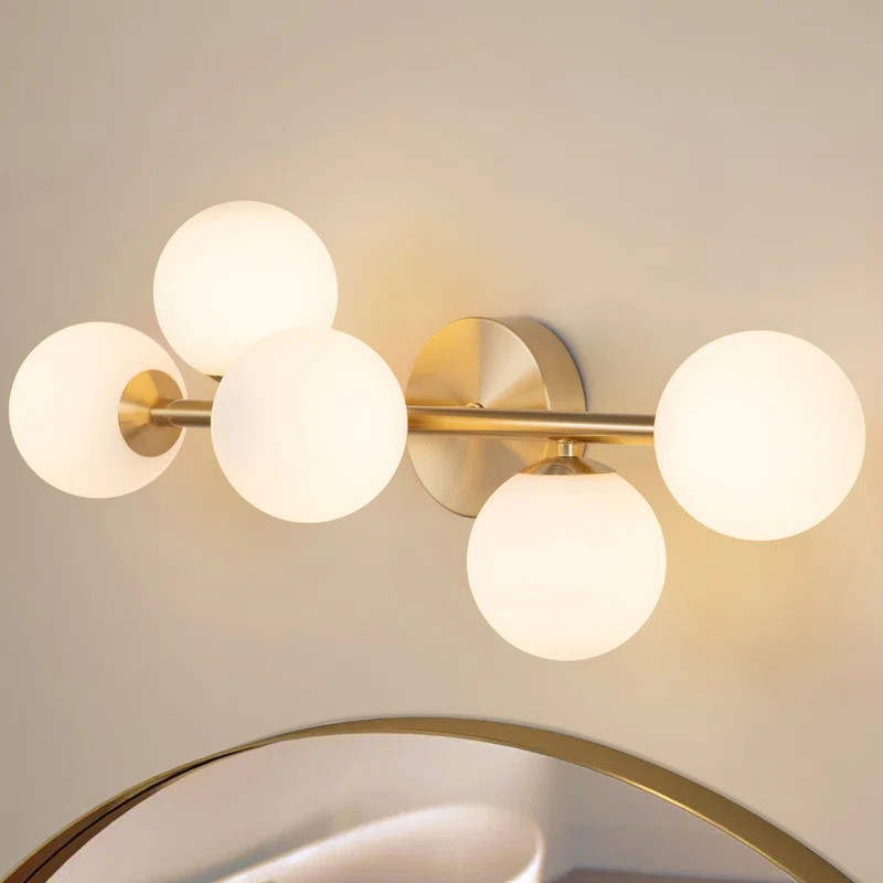 George Oliver Johnnell 5 - Light Dimmable Vanity Light & Reviews | Wayfair | Wayfair North America
