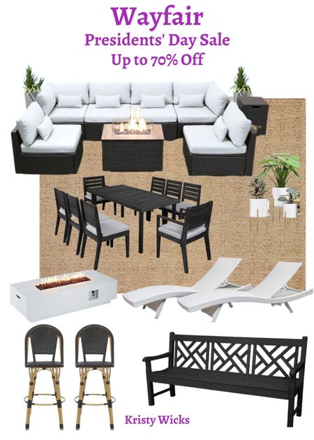Wayfair’s Presidents’ Day Sale Up to 70% Off! Great time to purchase all your outdoor furniture pieces! 

This 6 person seating group on sale for $920 originally $1,160.👏
The long reclining single chase (set of 2) now $357 was $938! 💃🏼
8 person dining set on sale for $999 originally $1,400. 💫
So many great values to help you get ready for the Spring/Summer! ☀️

#LTKunder100 #LTKhome #LTKsalealert