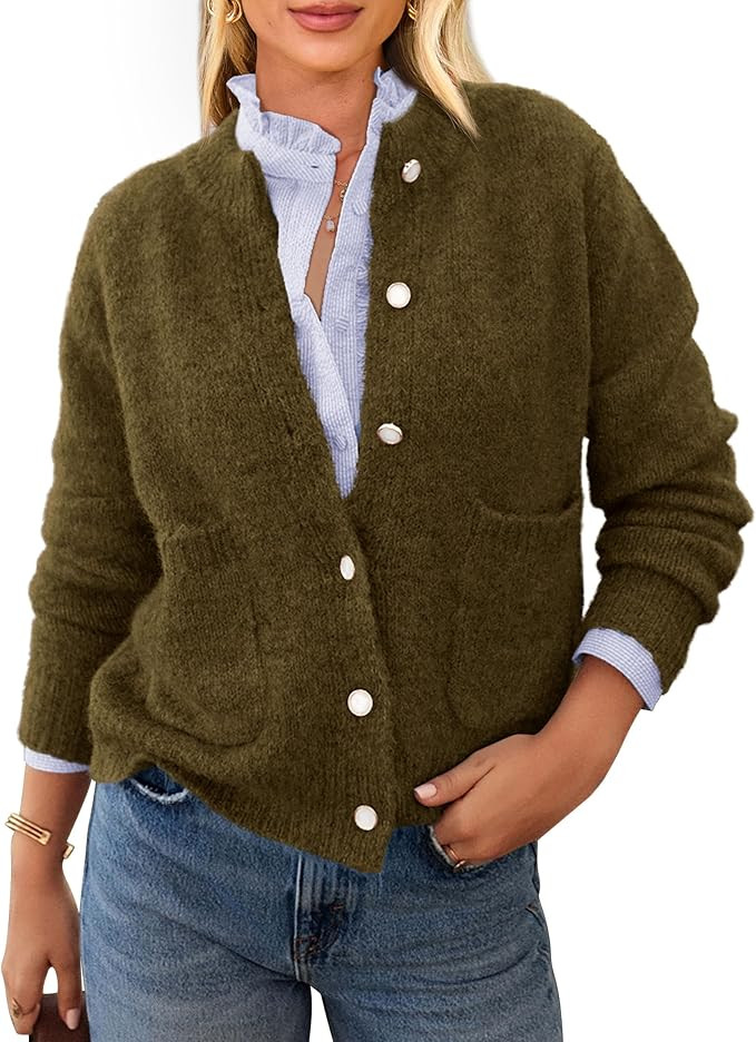 PRETTYGARDEN Knit Cardigan Sweaters Sweater Jackets | Amazon (US)