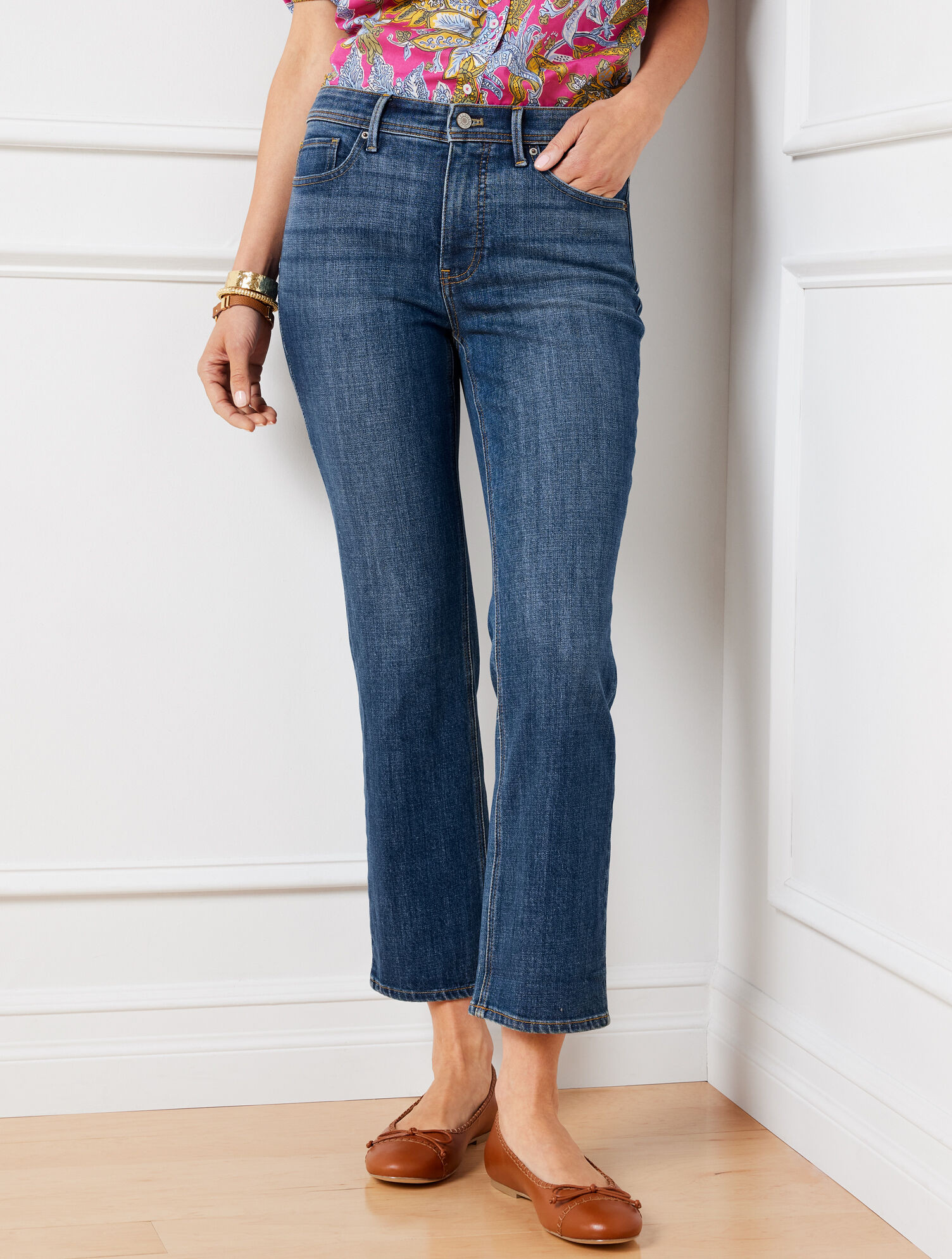 Demi Boot Crop Jeans - Maria Wash | Talbots