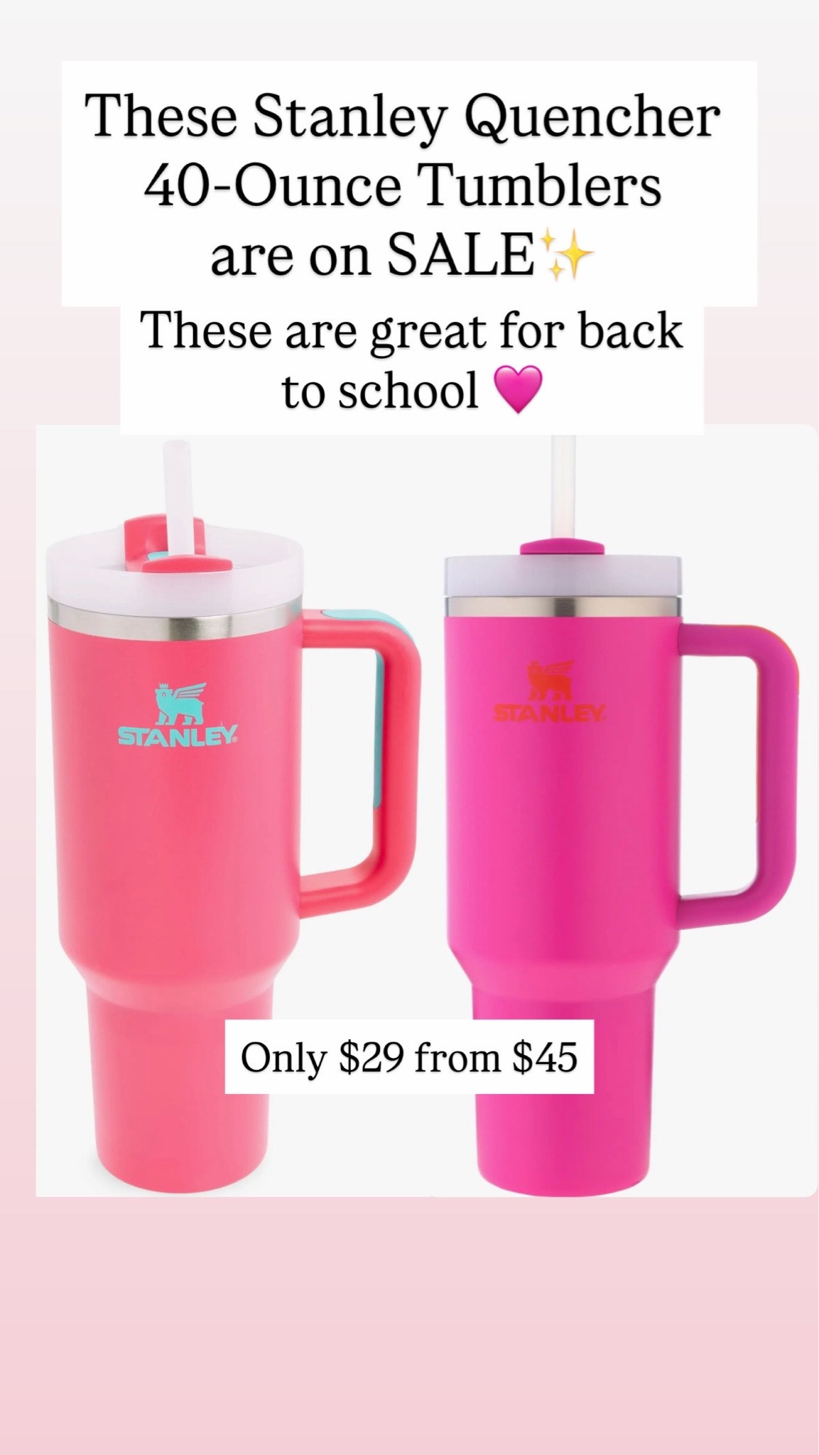 Stanley quenchers are on sale

#LTKSaleAlert