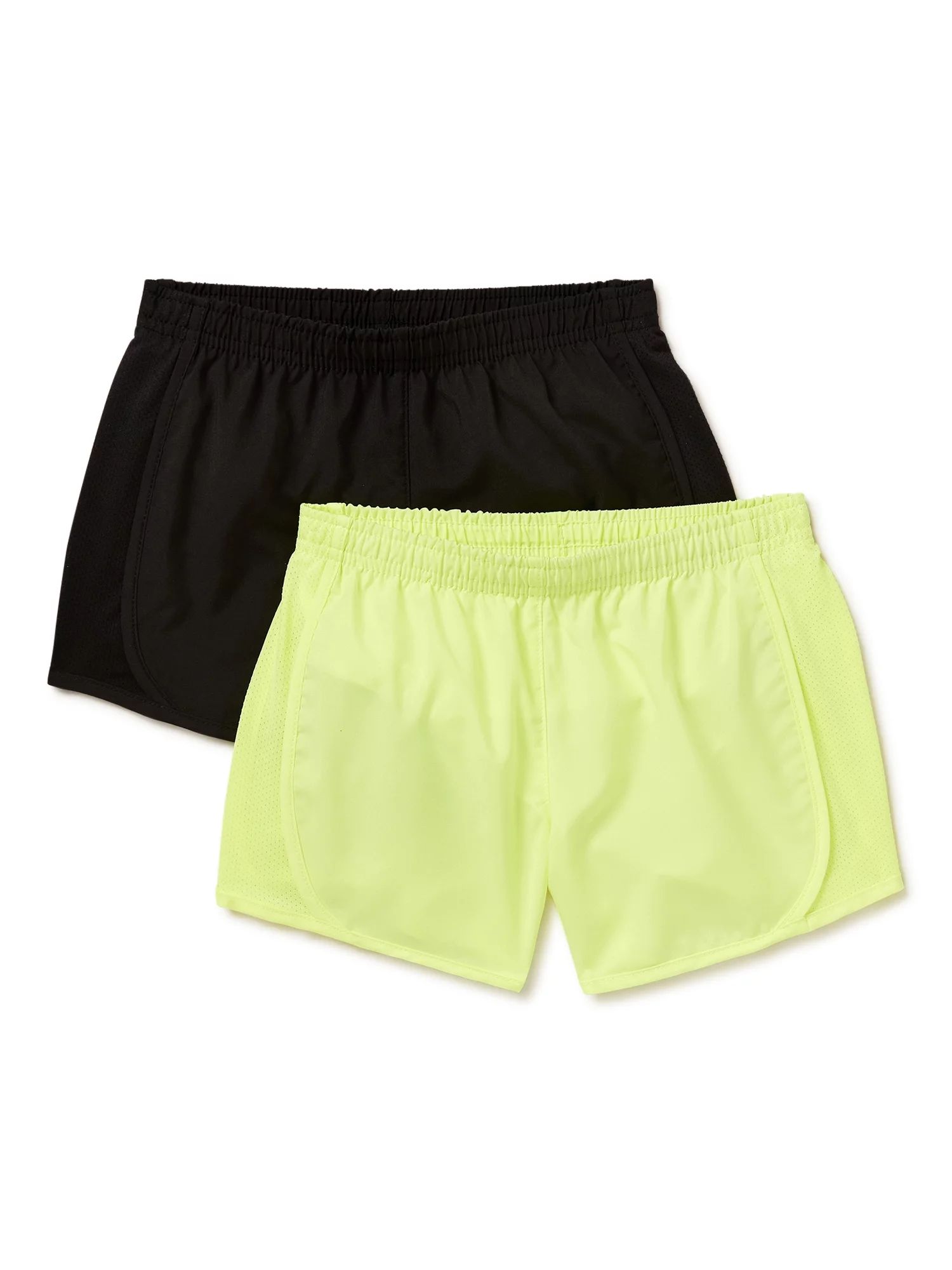 Athletic Works Girls' Active Running Shorts, 2-Pack, Sizes 4-18 & Plus | Walmart (US)
