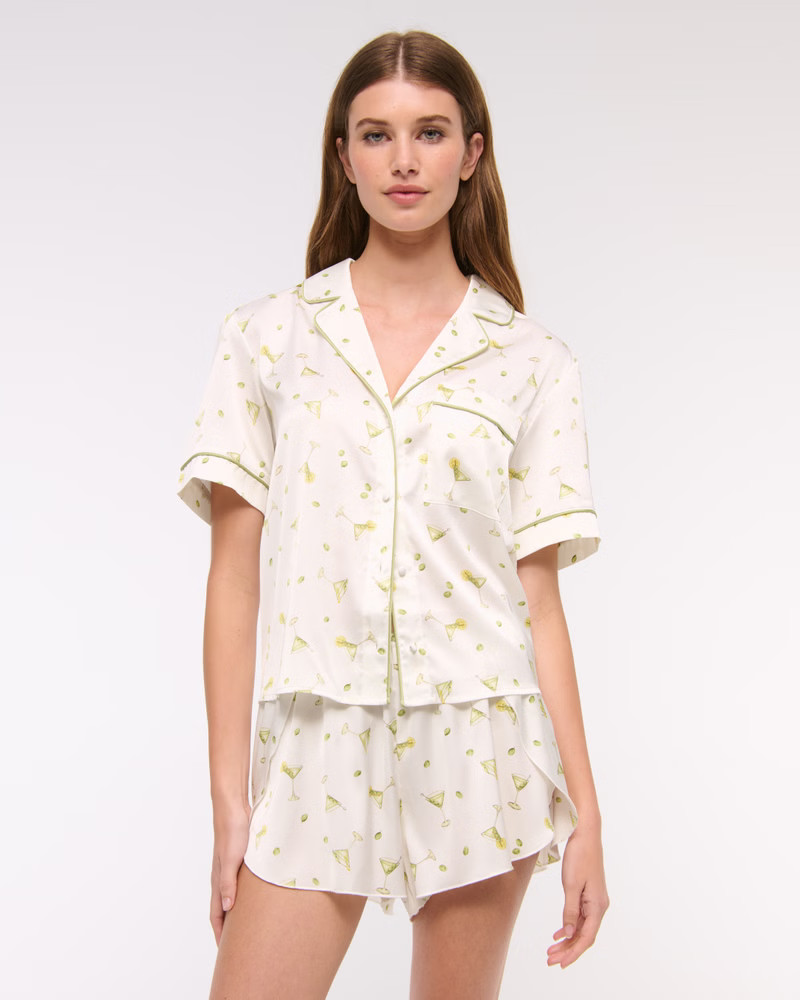 Women's Short-Sleeve Sleep Shirt | Women's | Abercrombie.com | Abercrombie & Fitch (US)