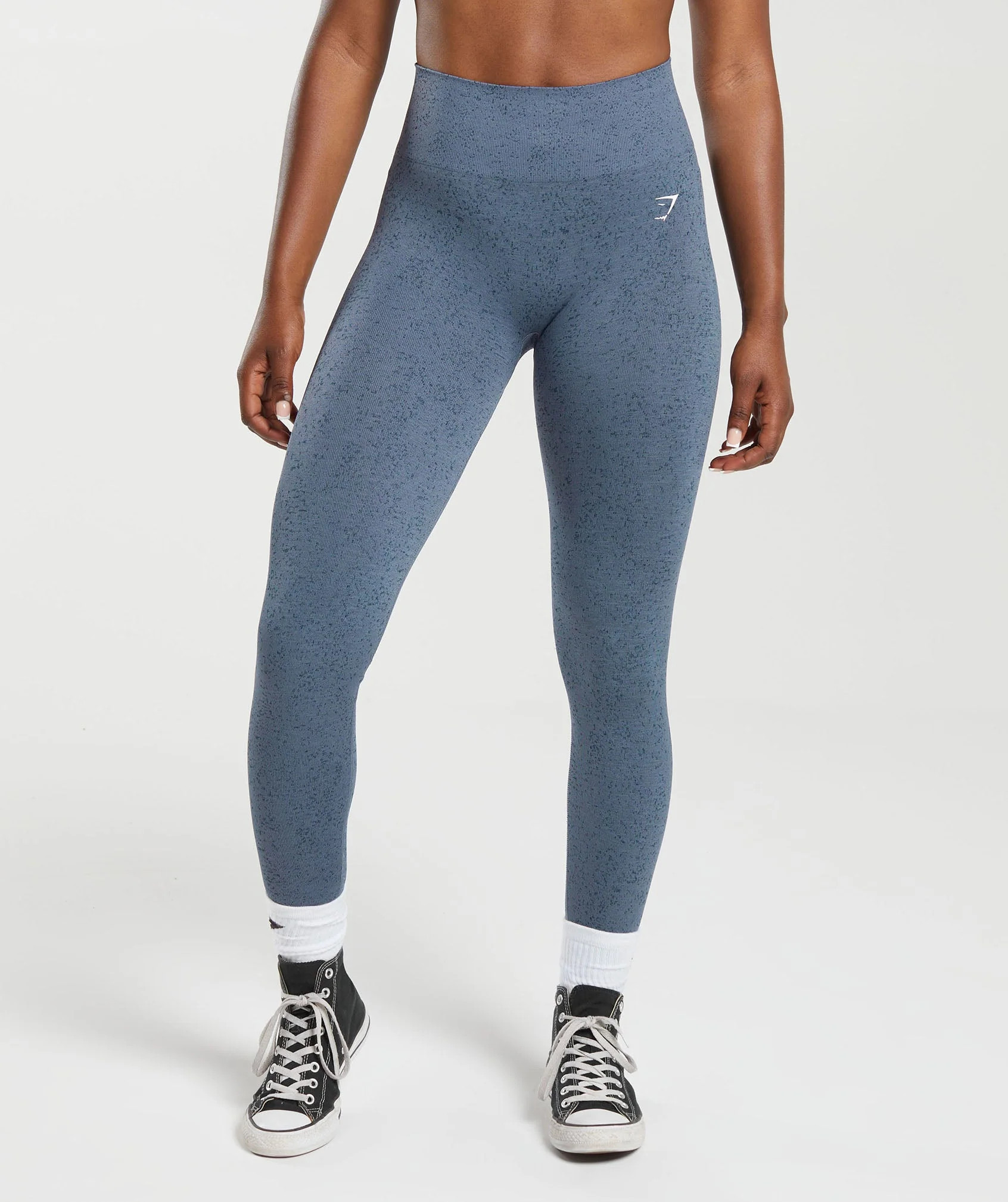 Gymshark Adapt Fleck Seamless Leggings - Evening Blue | Gymshark US