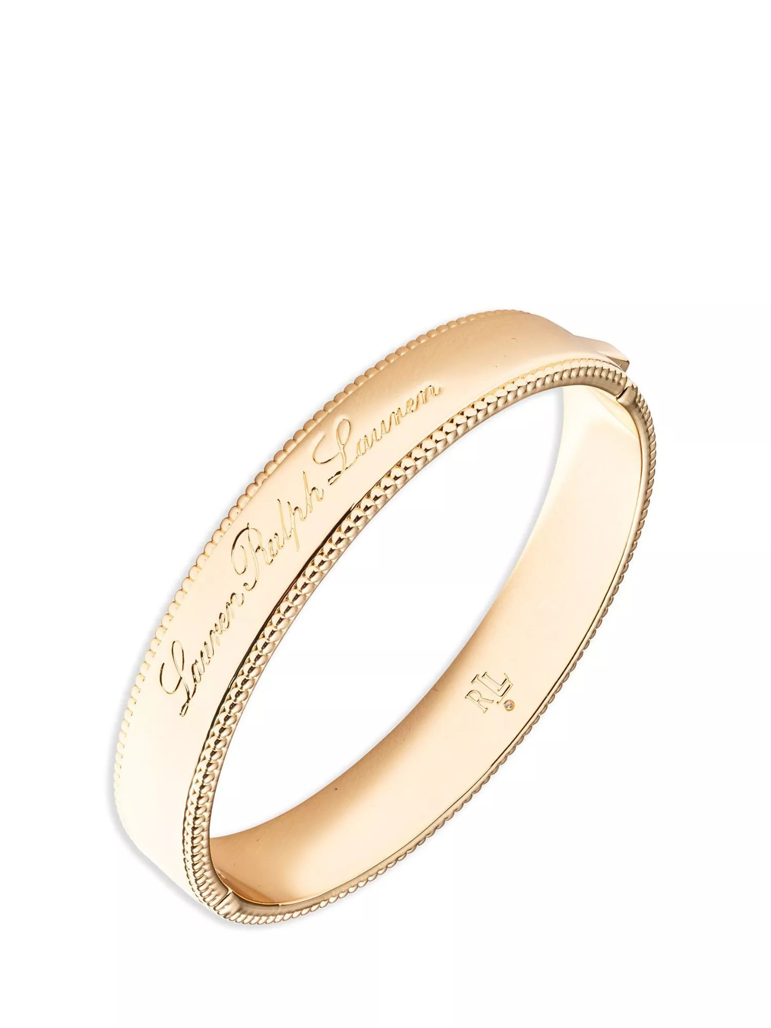 Ralph LaurenLauren Ralph Lauren Script Logo Bangle, Gold | John Lewis (UK)
