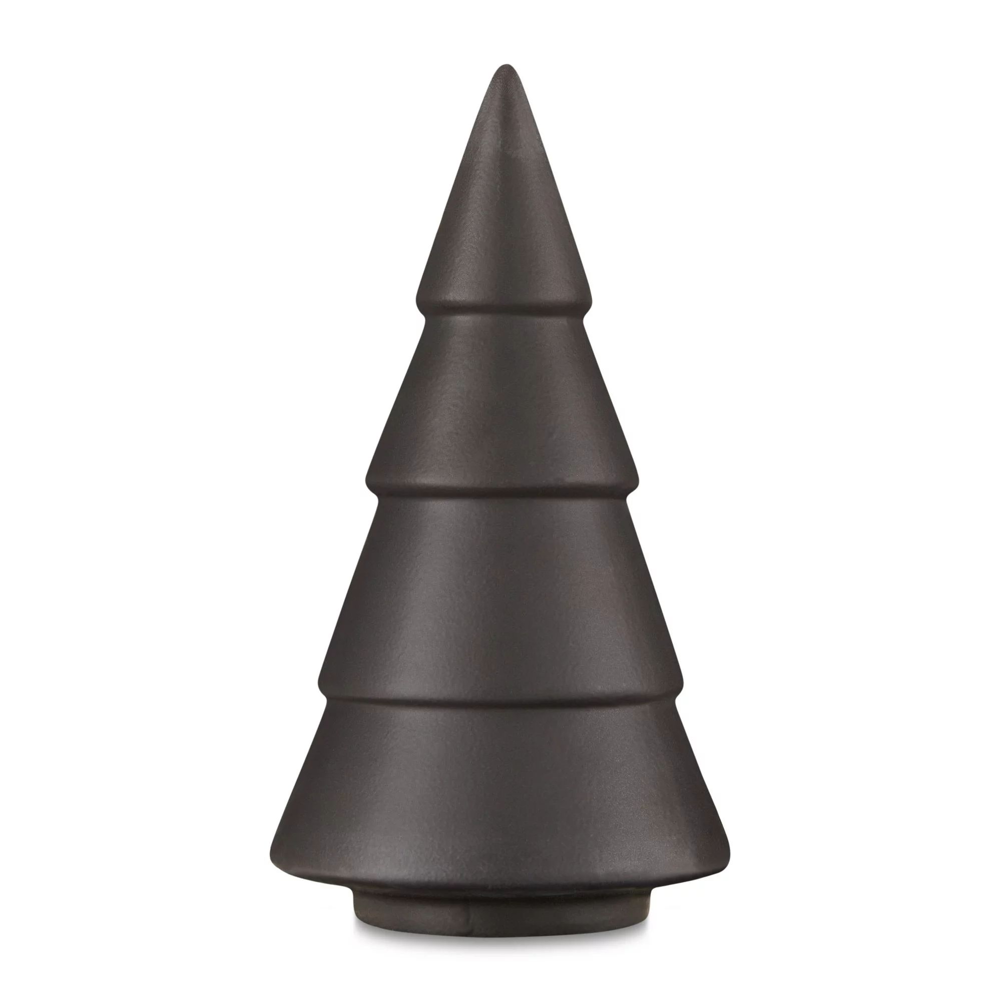8 in Ceramic Tree Tabletop Christmas Decoration, Black, by Holiday Time | Walmart (US)