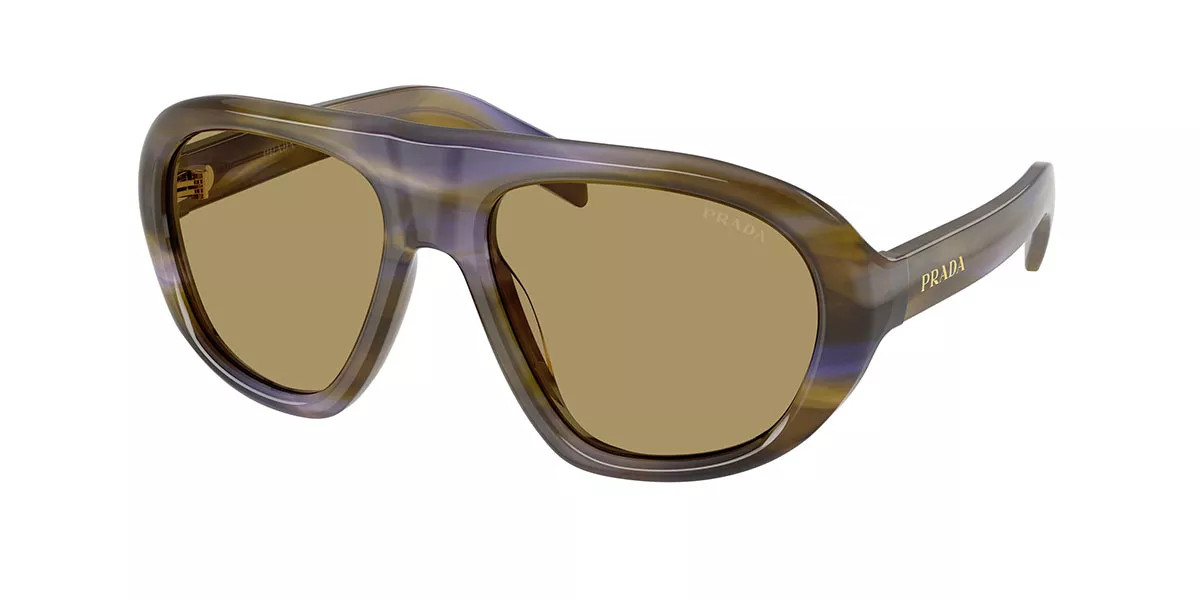 Prada PR C05S 23G70G Women’s Sunglasses Brown Size 57 | SmartBuyGlasses Global