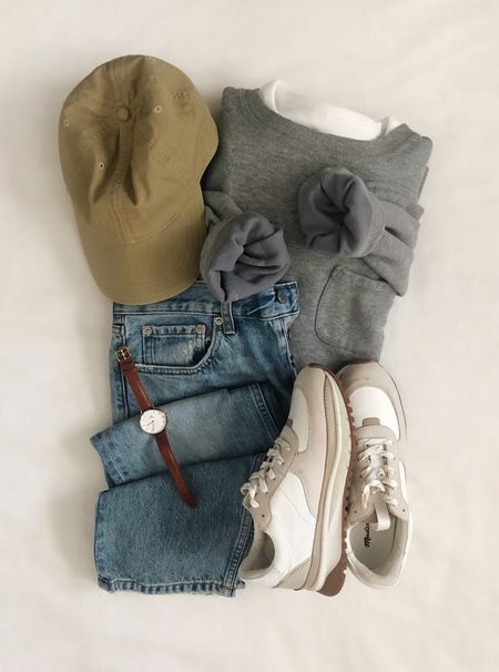 I have a men’s large in the sweatshirt for a relaxed fit (wear with leggings, too!), it’s the perfect everyday + cozy lounging + travel pullover. Jeans run big, order two sizes down. Shoes fit TTS.✨

#LTKshoecrush #LTKunder100 #LTKstyletip