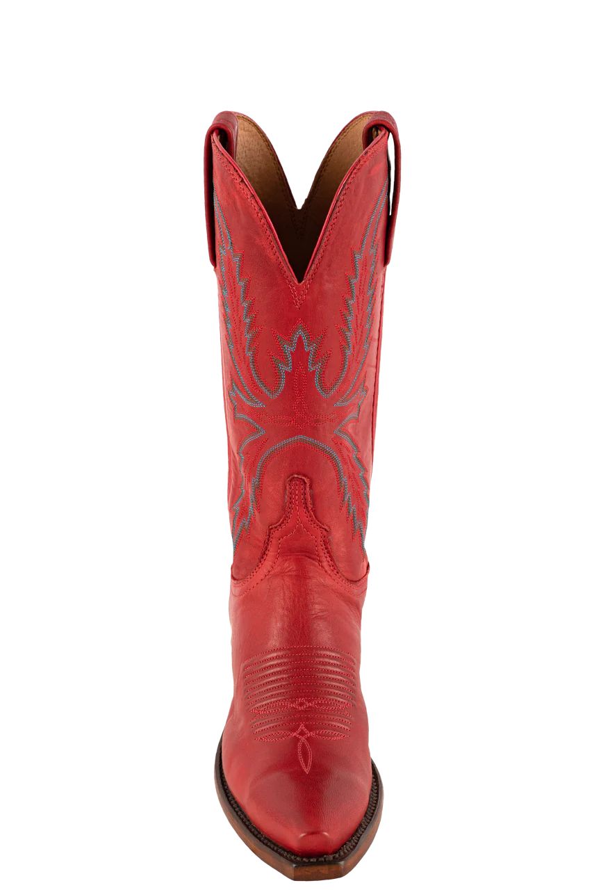 Lucchese Women's Red Savannah Cowgirl Boots - Red | Pinto Ranch | Pinto Ranch
