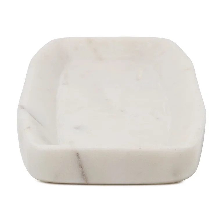 Better Homes & Gardens White Marble Decorative Tray, 11" x 5" | Walmart (US)