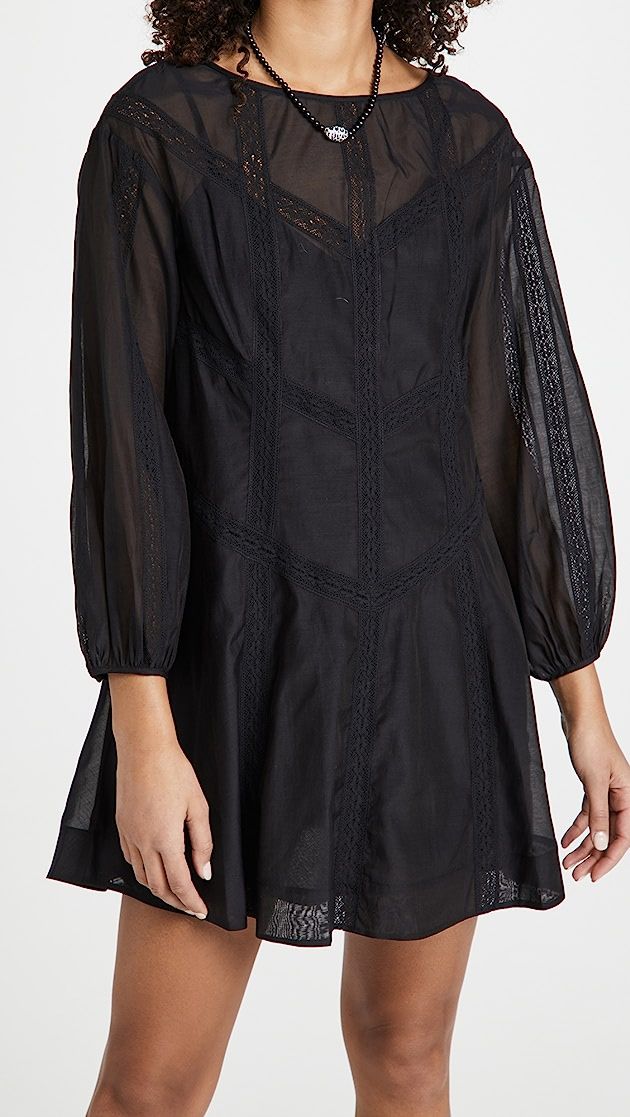 Long Sleeve Cotton Organza Dress | Shopbop