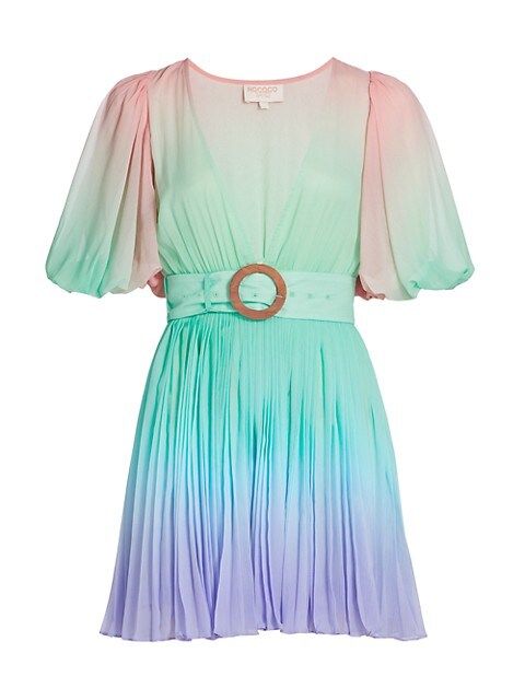 Emi Ombre Pleated Mini Dress | Saks Fifth Avenue