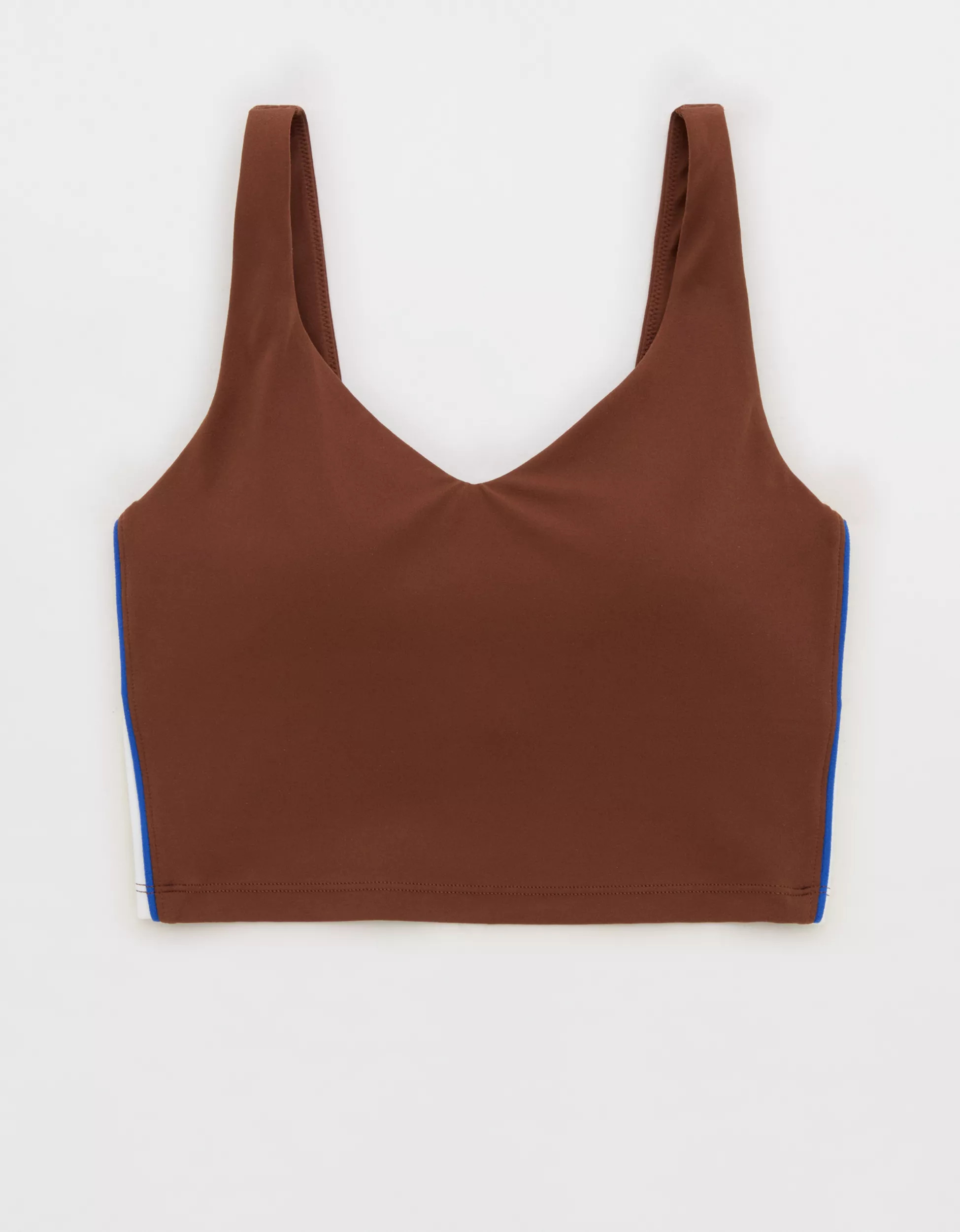 OFFLINE By Aerie Real Me Track Low Key Longline Sports Bra | Aerie