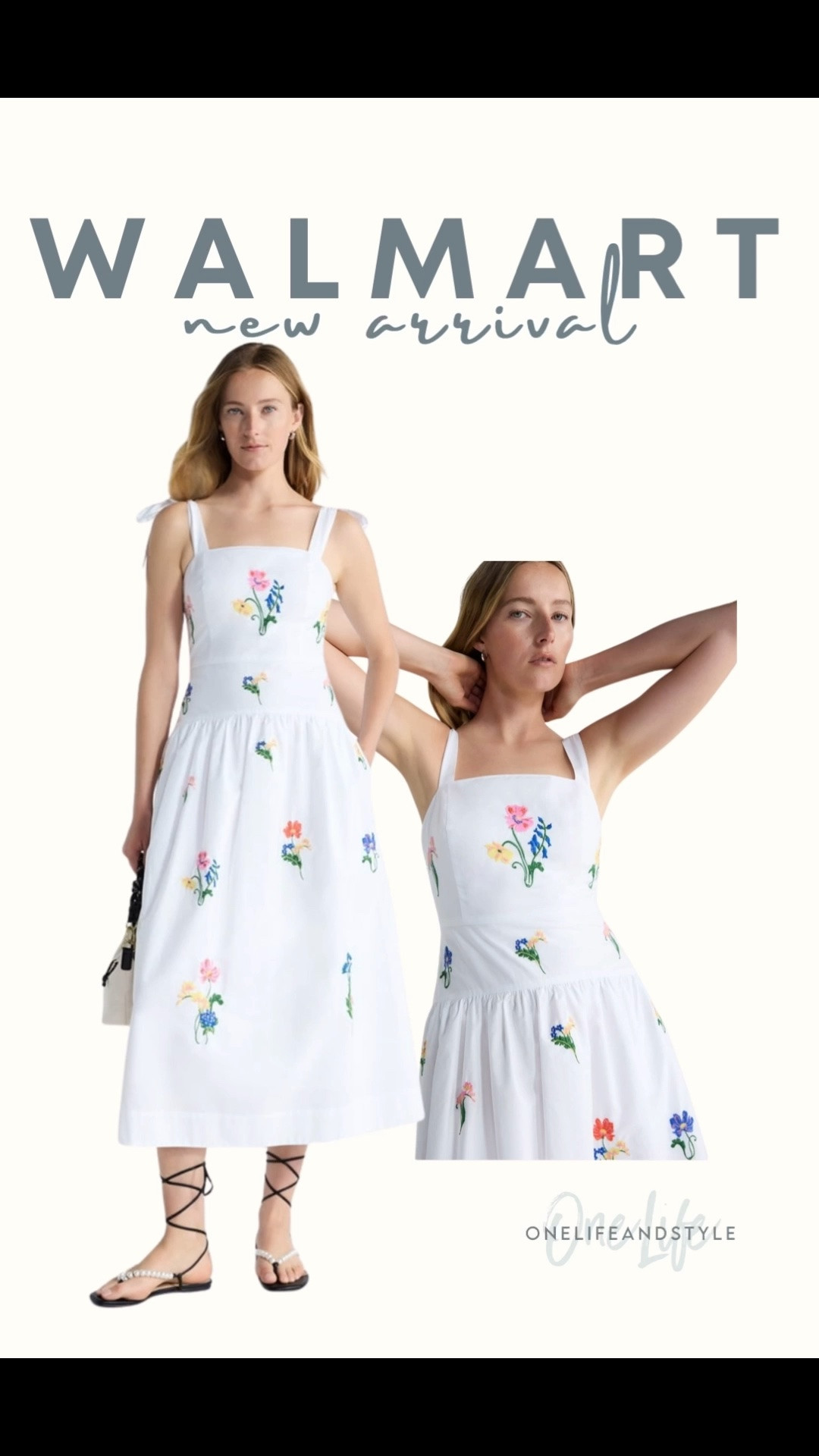 Just dropped and now available! Walmart dress with the prettiest embroidered! 🌷

#LTKSeasonal