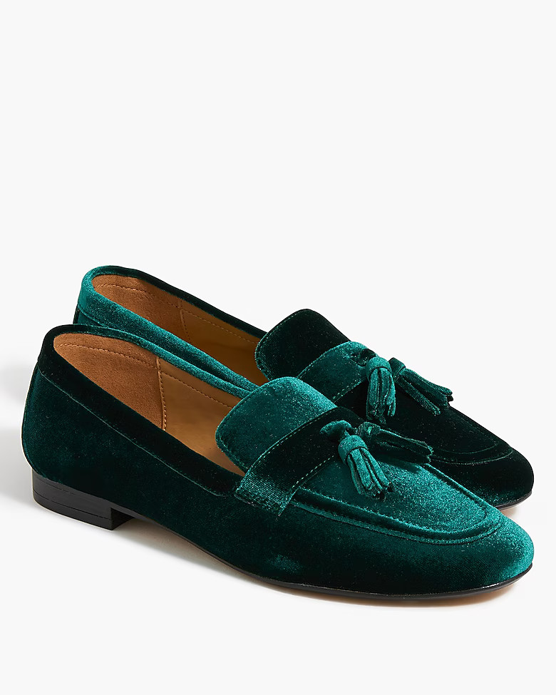 Velvet tassel loafers | J.Crew Factory