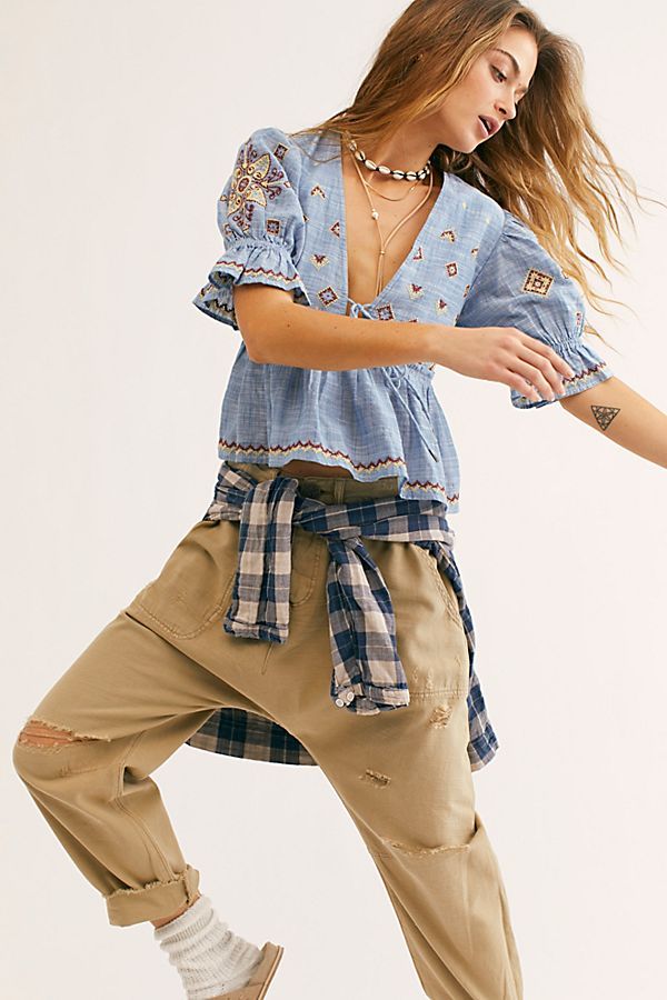 Tallulah Embroidered Blouse | Free People (Global - UK&FR Excluded)