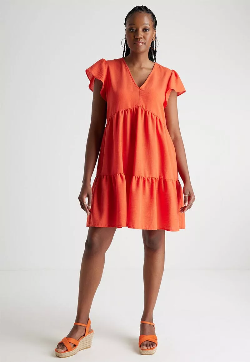 Peacocks orange dress sale