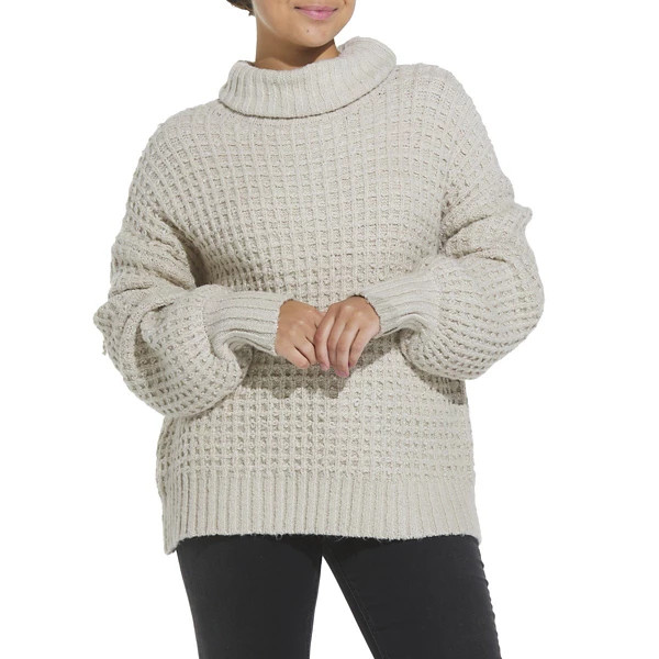 Women's By Together Pullover Sweater Waffle Medium Natural | Scheels