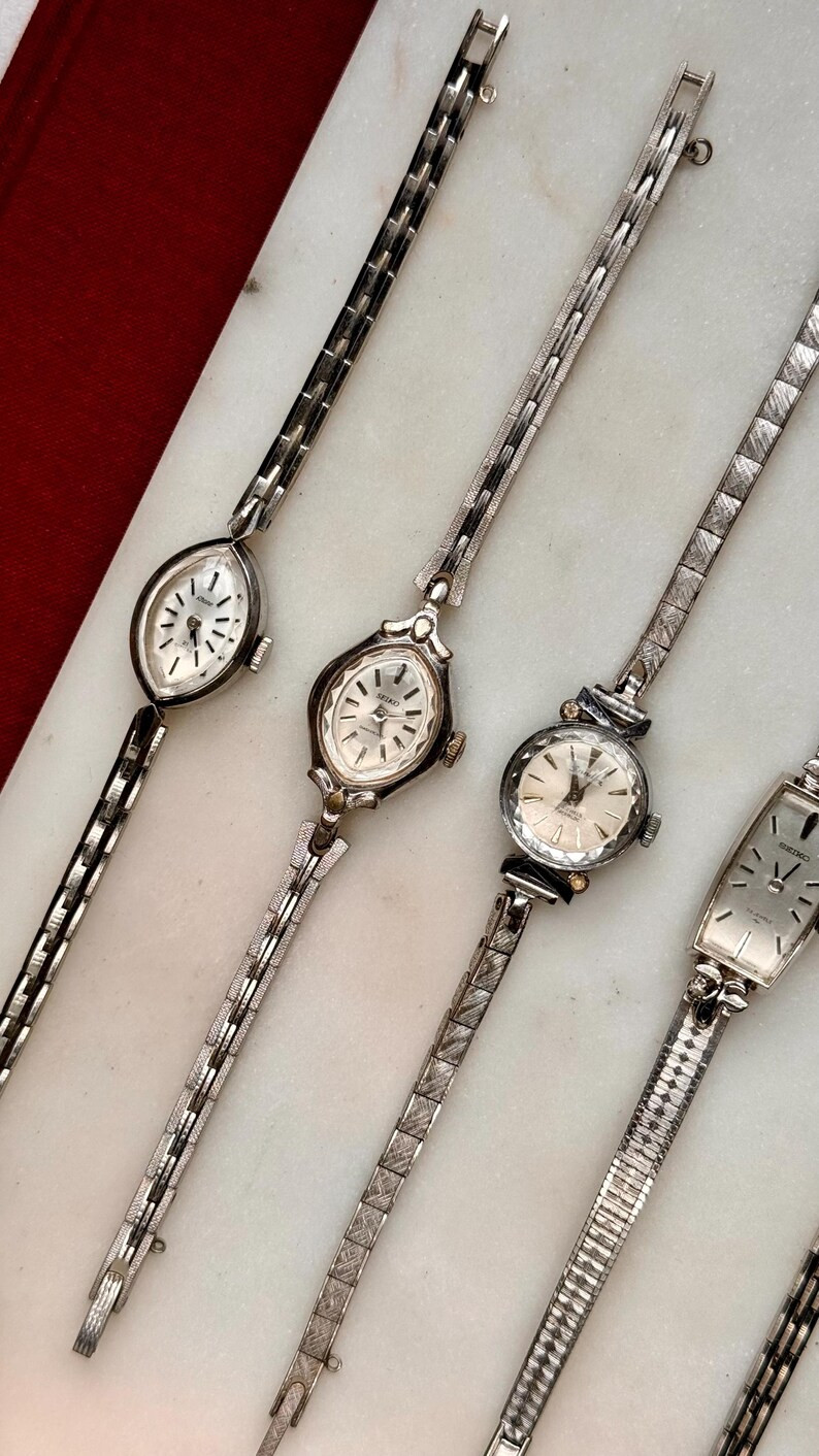 Seiko Citizen White-gold Plated Watches Mechanical Movement All Working in Good Vintage Condition... | Etsy (US)