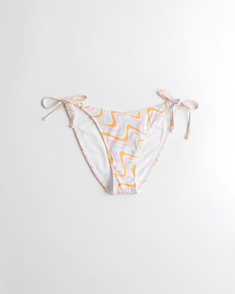 Ribbed Side-Tie Bikini Bottom | Hollister (US)