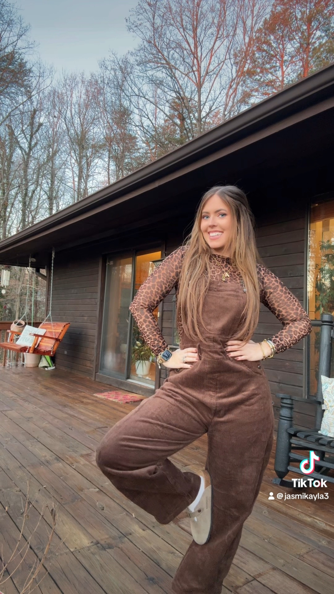 Corduroy Barrel Overalls + Sheer Leopard Top

#LTKFindsUnder50 #LTKStyleTip #LTKSeasonal