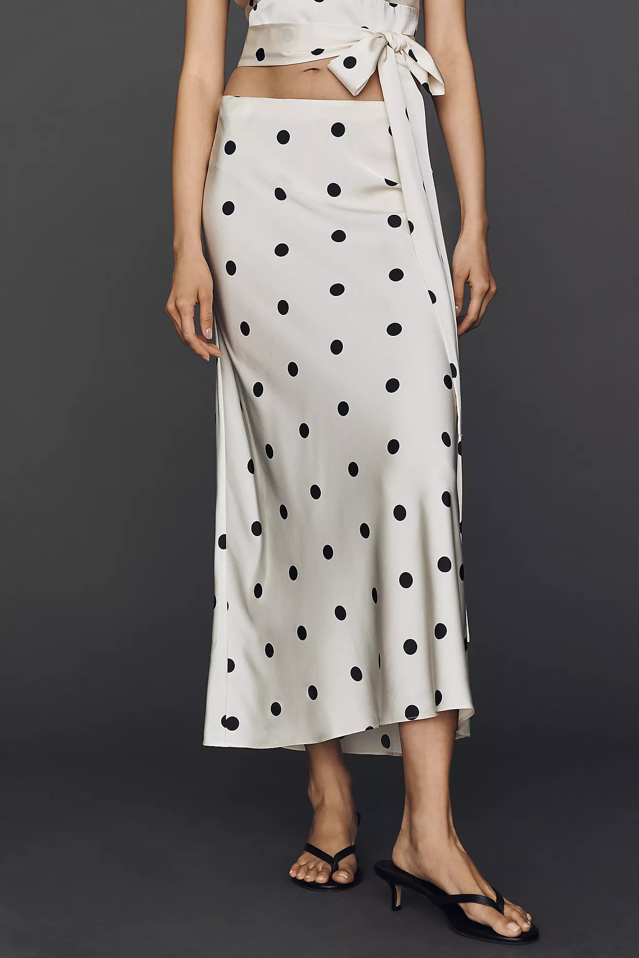 Bardot Phoebe Satin Midi Skirt | Anthropologie (US)